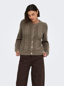 JDY Kardigan w kolorze khaki rozmiar: XL. Brązowe kardigany JDY, ze splotem. Za 184,95 zł.