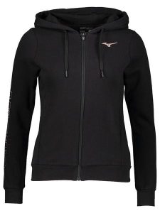 Mizuno Bluza w kolorze czarnym rozmiar: S. Czarne bluzy Mizuno, s, bez wzorów, bez kaptura. Za 114,17 zł.