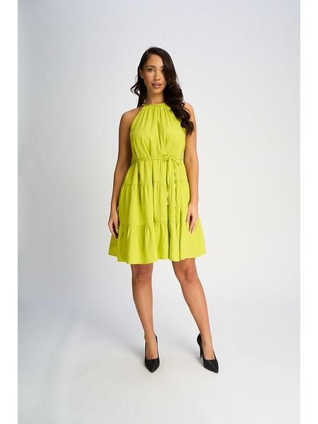 Marks & Spencer Sukienka w kolorze żółtym rozmiar: S. Żółte sukienki Marks & Spencer, s, bez wzorów, bez kołnierzyka, bez ramiączek, mini. Za 79,40 zł.