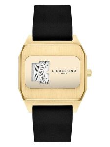 Liebeskind Zegarek kwarcowy w kolorze złoto-czarnym rozmiar: onesize. Czarne, analogowe zegarki Liebeskind. Za 334,95 zł.