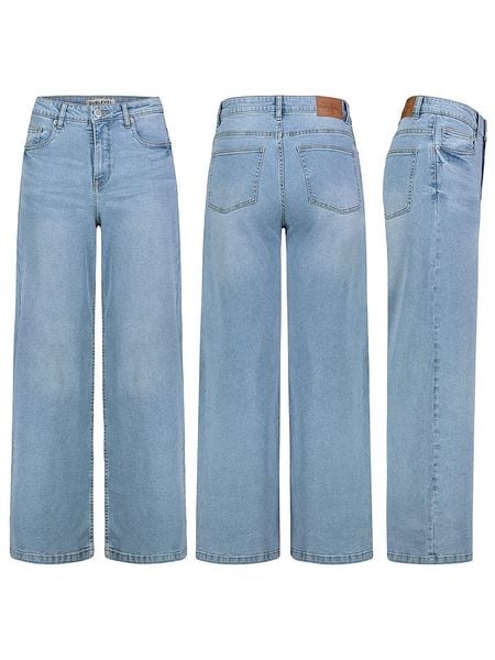 Sublevel Dżinsy - Comfort fit - w kolorze błękitnym rozmiar: L. Niebieskie jeansy Sublevel, z aplikacjami, ze skóry, z podwyższonym stanem. Za 161,73 zł.