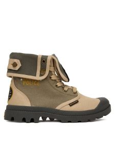 Palladium Trapery Baggy Hawkins Police 94623-308-M Zielony. Zielone buty zimowe Palladium, z materiału, bez obcasa, bez zapięcia. Za 489,99 zł.