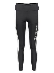 New Balance Legginsy sportowe w kolorze czarnym rozmiar: XS. Czarne legginsy New Balance, xs, bez wzorów, z podwyższonym stanem, outdoorowe. Za 96,60 zł.