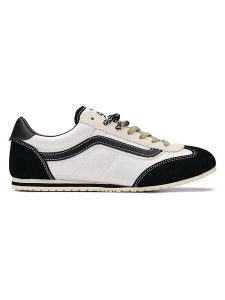 Vans Skórzane sneakersy "Super Lowpro" w kolorze biało-czarnym rozmiar: 38. Białe trampki Vans, bez wzorów, bez zapięcia. Za 187,96 zł.