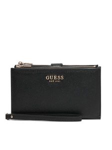 Guess Portfel 183405 Czarny. Czarne portfele Guess, z aplikacjami. Za 294,99 zł.