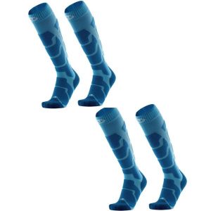 Skarpety ski dla dorosly Therm-ic Ski Insulation zestaw 2 par wysokosc kolano. Niebieskie skarpetki THERM-IC, bez wzorów. Za 199,00 zł.