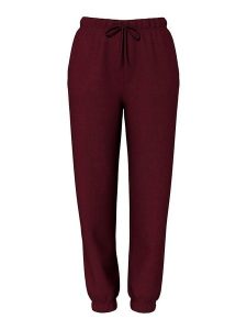 Pieces Spodnie dresowe "Chilli" w kolorze ciemnoczerwonym rozmiar: XL. Czerwone spodnie dresowe Pieces, xl, bez wzorów, z dresówki. Za 74,63 zł.