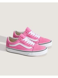 Vans Skórzane sneakersy w kolorze jasnoróżowym rozmiar: 36,5. Różowe trampki Vans, bez wzorów, bez zapięcia. Za 144,95 zł.
