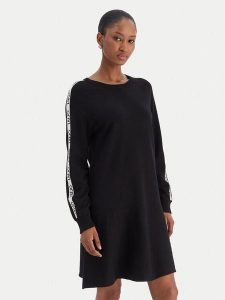 Liu Jo Sport Sukienka dzianinowa TF5288 MS63L Czarny Regular Fit. Czarne sukienki Liu Jo Sport, l, bez wzorów, z dzianiny, sportowe, bez kołnierzyka, bez ramiączek, sportowe. Za 649,99 zł.