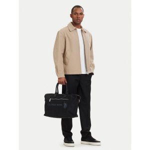 Torba weekendowa U.S. Polo Assn. Czarne torby podróżne i sportowe U.S. Polo Assn., bez wzorów. Za 164,99 zł.