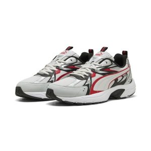 Sneakersy unisex Milenio Tech PUMA. Czerwone buty sportowe Puma, bez wzorów, bez zapięcia. Za 329,00 zł.