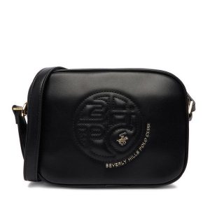 Torebka Beverly Hills Polo Club. Czarne listonoszki Beverly Hills Polo Club, bez wzorów, bez dodatków. Za 149,99 zł.