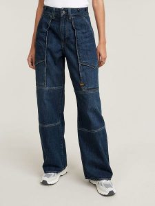 G-Star Dżinsy "Barrel Utility" - Loose fit - w kolorze niebieskim rozmiar: W31/L32. Niebieskie jeansy G-Star, z aplikacjami, z podwyższonym stanem. Za 263,53 zł.