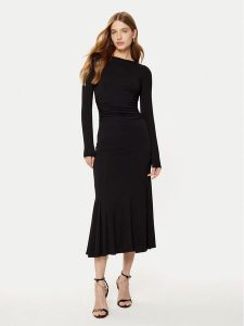 Guess Sukienka codzienna W5RK1K KC1J2 Czarny Bodycon Fit. Czarne kombinezony Guess, na co dzień, s, z aplikacjami, z wiskozy, bez kołnierzyka, bez ramiączek, bodycon. Za 359,99 zł.