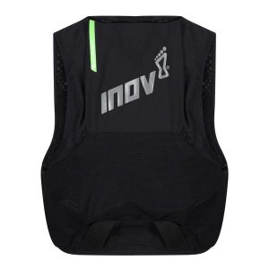 Kamizelka biegowa Inov-8 Ultrapac Pro 8. Czarne kamizelki Inov-8, m, bez wzorów, bez kołnierzyka, bez ramiączek, bez kaptura. Za 361,99 zł.