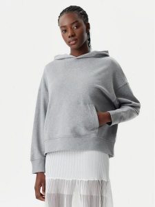 PINKO Bluza 104623 A2F9 I42 Szary Regular Fit. Szare bluzy Pinko, m, bez wzorów, z bawełny, bez kaptura. Za 399,99 zł.