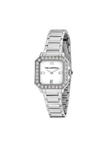 KARL LAGERFELD Zegarek R0553102503 Srebrny. Szare, analogowe zegarki KARL LAGERFELD. Za 999,99 zł.