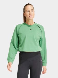 Adidas Bluza techniczna Power IT9198 Zielony Loose Fit. Zielone bluzy ADIDAS, m, bez wzorów, z syntetyku, bez kaptura. Za 169,99 zł.