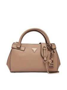 Guess Torebka Serenova HWZG80 91050 Beżowy. Brązowe kuferki Guess, z aplikacjami, ze skóry, bez dodatków. Za 679,99 zł.