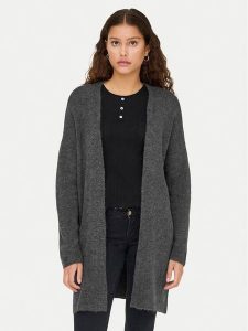 ONLY Kardigan Talio 15358604 Szary Regular Fit. Szare kardigany ONLY, z syntetyku. Za 169,99 zł.