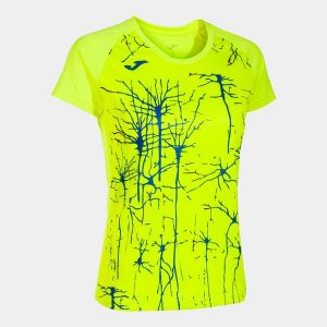 Koszulka do biegania damska Joma Elite IX. Żółte bluzki JOMA, xs, bez wzorów, sportowe, bez kołnierzyka, bez ramiączek. Za 96,10 zł.