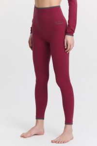 Legginsy merino termoaktywne turystyczne damskie Woolona Bianca. Fioletowe legginsy WOOLONA, bez wzorów, z lycry. Za 261,00 zł.