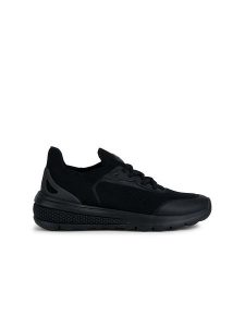 Geox Sneakersy "Spherica Actif" w kolorze czarnym rozmiar: 38. Czarne trampki Geox, bez wzorów, bez zapięcia. Za 311,85 zł.