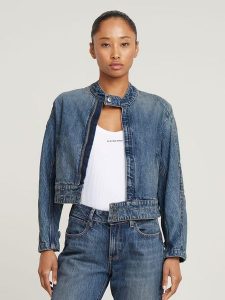 G-Star Kurtka dżinsowa w kolorze niebieskim rozmiar: M. Niebieskie kurtki G-Star, m, bez wzorów, z bawełny, bez kaptura. Za 347,99 zł.