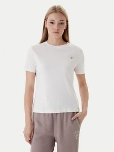 Guess T-Shirt V6RI17 KD741 Écru Regular Fit. T-shirty Guess, l, z aplikacjami, z bawełny, bez kołnierzyka, bez ramiączek. Za 179,99 zł.