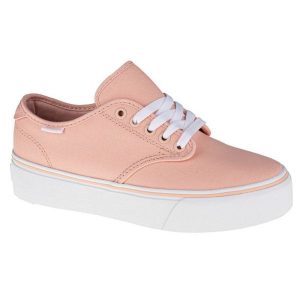 Buty Vans Camden Platform Canvas W VN0A3TL8VV8 różowe. Czerwone trampki bez wzorów, z gumy, bez zapięcia. Za 250,95 zł.