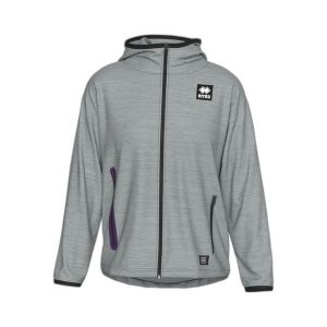 Sweat damska bluza z kapturem zapinana na zamek Errea Black Box. Brązowe bluzy ERREA, bez wzorów, z kapturem. W wyprzedaży za 186,00 zł.