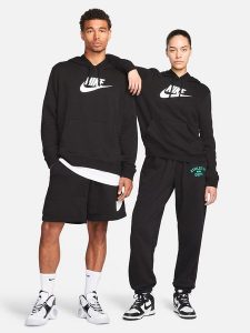 Nike Sportswear Bluza w kolorze czarno-białym rozmiar: XL. Białe bluzy Nike Sportswear, xl, bez wzorów, z kapturem. Za 197,63 zł.