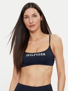 Tommy Hilfiger Góra od bikini UW0UW05302 Granatowy. Niebieskie bikini TOMMY HILFIGER, bez wzorów, z syntetyku. Za 129,99 zł.