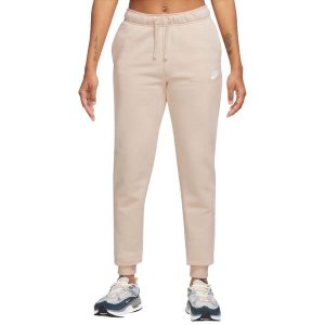 Spodnie sportowe damskie W NSW Club Fleece Pant. Brązowe spodnie dresowe Nike, l, bez wzorów, z bawełny, trekkingowe. Za 199,99 zł.