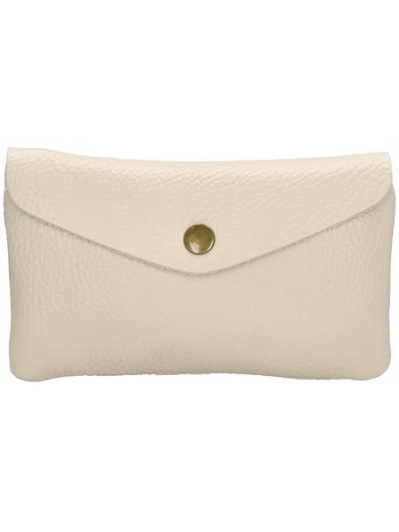 Charm Portfel "Elisa" w kolorze kremowym - 15,5 x 10 x 2,5 cm rozmiar: onesize. Brązowe portfele Charm, bez wzorów, z materiału. Za 78,47 zł.