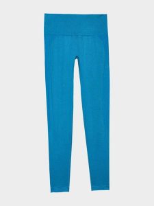4F Legginsy sportowe w kolorze niebieskim rozmiar: XS/S. Niebieskie legginsy 4f, s, bez wzorów, z materiału, outdoorowe. Za 48,39 zł.
