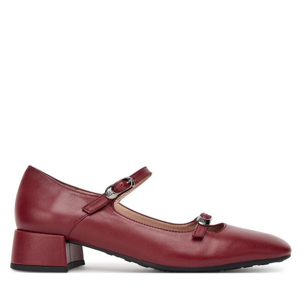 Półbuty Hispanitas. Czerwone półbuty Hispanitas, bez wzorów, bez obcasa, na płaskiej podeszwie, bez zapięcia. Za 419,99 zł.