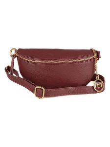 Mia Tomazzi Skórzana saszetka "Perugino" w kolorze bordowym - 23 x 13 x 2 cm rozmiar: onesize. Czerwone nerki i saszetki Mia Tomazzi, bez wzorów, z materiału. Za 165,99 zł.