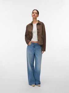 Vero Moda Kurtka przejściowa "Kelly" w kolorze brązowym rozmiar: XS. Brązowe kurtki Vero Moda, s, bez wzorów, z materiału, bez kaptura. Za 130,99 zł.