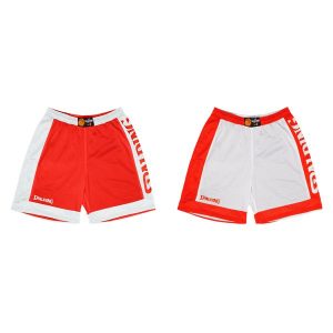 Spodenki koszykarskie Spalding Reversible Dwustronne. Czerwone szorty SPALDING, bez wzorów, sportowe. Za 191,50 zł.