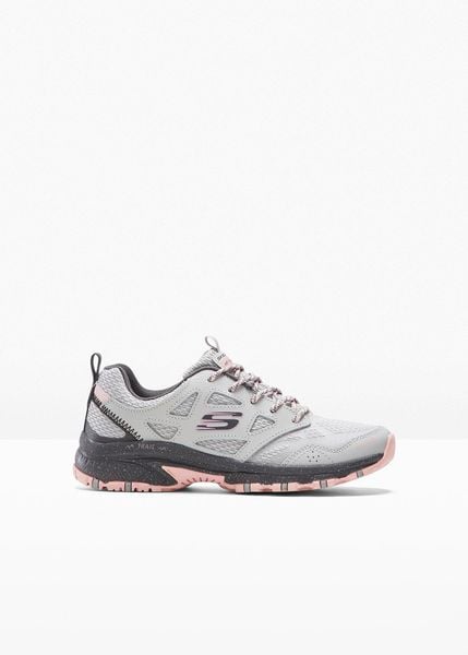 Buty trekkingowe Skechers z pianką memory, hydrofobowe. Szare buty sportowe bonprix, z aplikacjami, bez zapięcia. Za 389,99 zł.