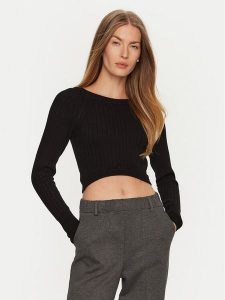 ViCOLO Sweter 77101S Czarny Regular Fit. Czarne swetry klasyczne ViCOLO, s, z syntetyku, bez kołnierzyka. Za 299,99 zł.