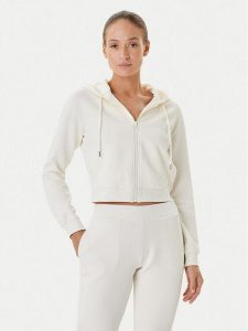 Guess Bluza V5YQ06 KBSL2 Écru Regular Fit. Bluzy Guess, xl, z aplikacjami, z syntetyku, bez kaptura. Za 299,99 zł.