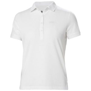Damska koszulka polo Helly Hansen Siren. Białe bluzki Helly Hansen, bez wzorów, klasyczne, bez kołnierzyka, bez ramiączek. Za 169,99 zł.