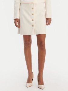 Morgan Spódnica trapezowa 261-JIKTORY Beżowy Regular Fit. Brązowe spódnice Morgan, bez wzorów, z syntetyku. Za 299,99 zł.