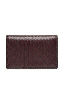 Calvin Klein Portfel Emblem Aop Accordion Cardcase LV04F1083G Bordowy. Czerwone portfele Calvin Klein, bez wzorów, ze skóry. Za 249,99 zł.