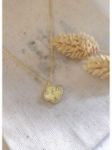 Miu Silver Pozłacany naszyjnik z zawieszką - dł. 42 cm rozmiar: onesize. Szare naszyjniki Miu Silver, pozłacane. Za 151,90 zł.