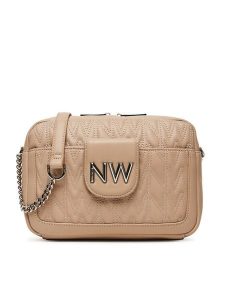 Nine West Torebka CEO-Astoria-Allure-01-LX10166 Beżowy. Brązowe listonoszki Nine West, bez wzorów, z materiału, bez dodatków. Za 299,99 zł.