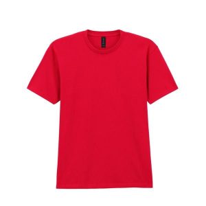 Koszulka Unisex Dla Dorosłych Softstyle Midweight. Czerwone bluzki GILDAN, xl, bez wzorów, sportowe, bez kołnierzyka, bez ramiączek. Za 55,99 zł.