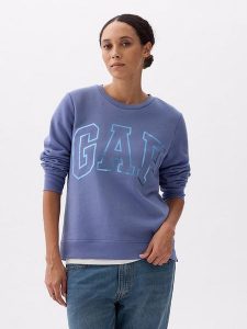 GAP Bluza w kolorze niebieskim rozmiar: XS. Niebieskie bluzy GAP, xs, bez wzorów, bez kaptura. Za 100,99 zł.
